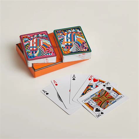 hermes poker cards|hermes playing cards meaning.